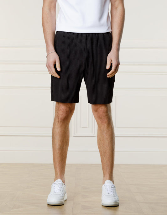 Black Ribbed Short