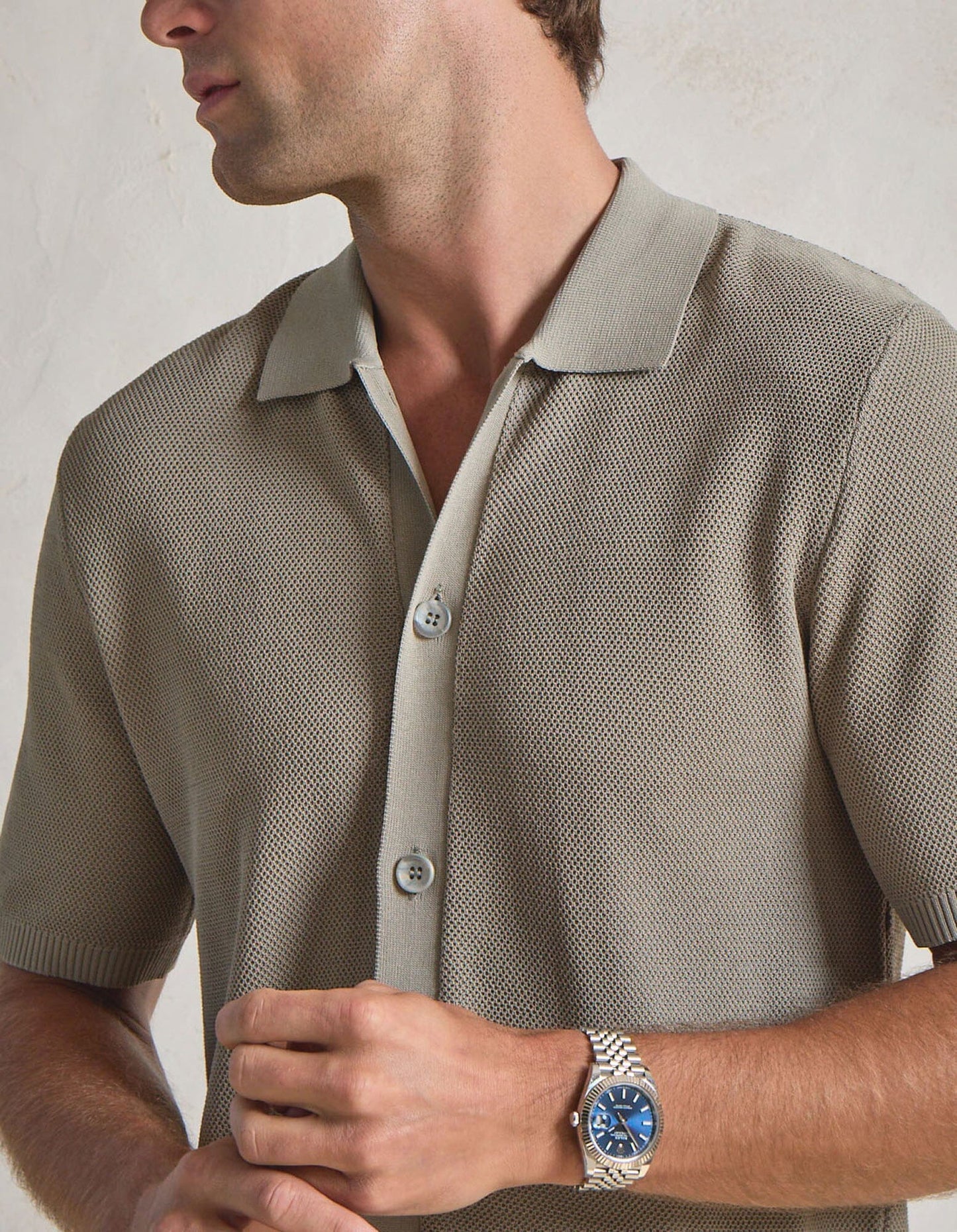 Theo Button Knitted Shirt
