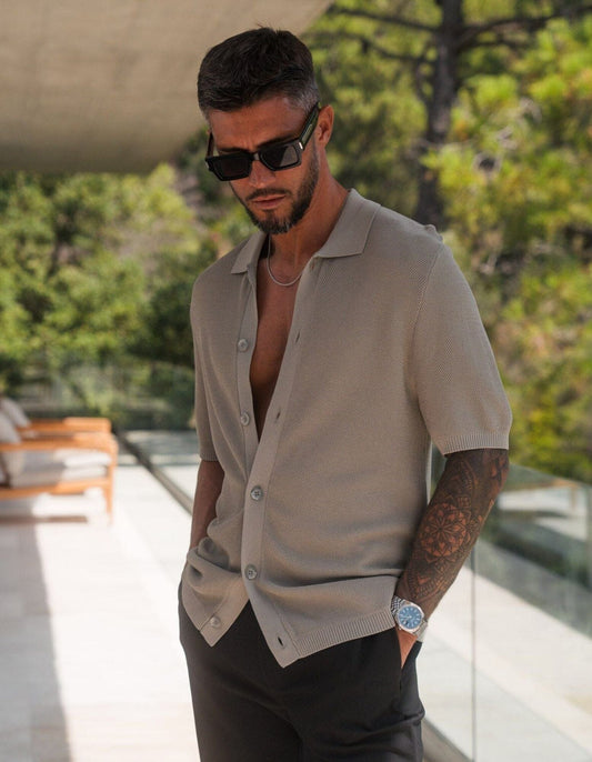 Theo Button Knitted Shirt