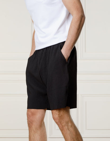 Black Ribbed Short