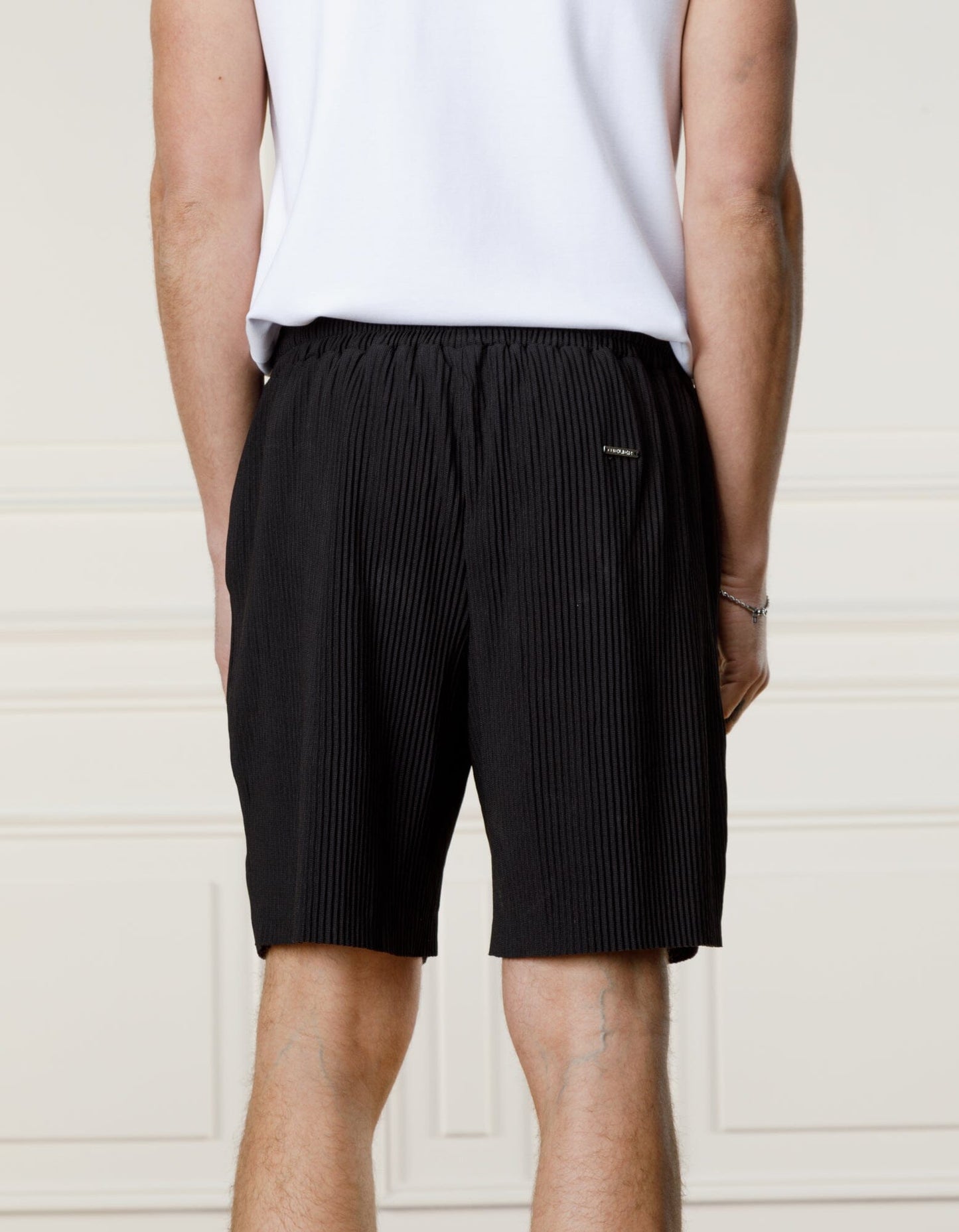 Black Ribbed Short