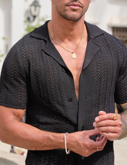 Black Cuban Shirt
