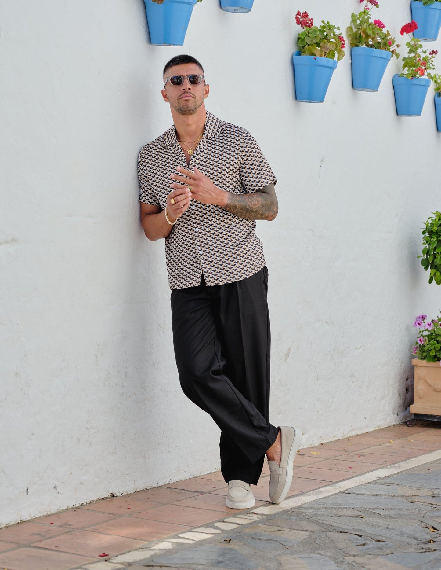 Champagne S/S Mono Shirt