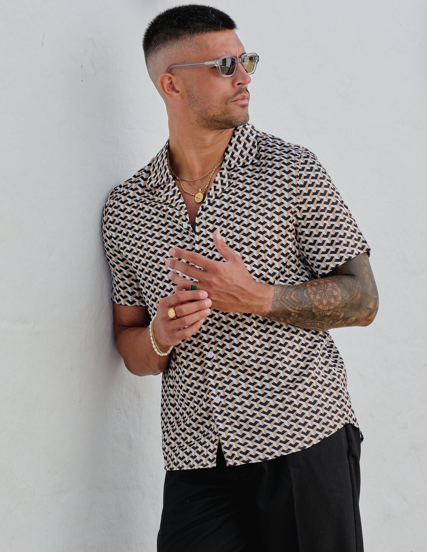 Champagne S/S Mono Shirt
