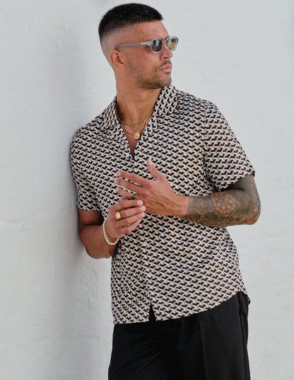Champagne S/S Mono Shirt