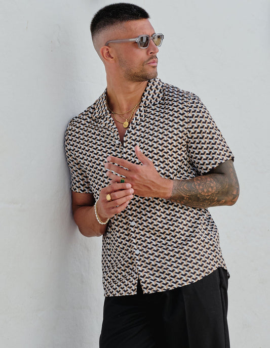 Champagne S/S Mono Shirt